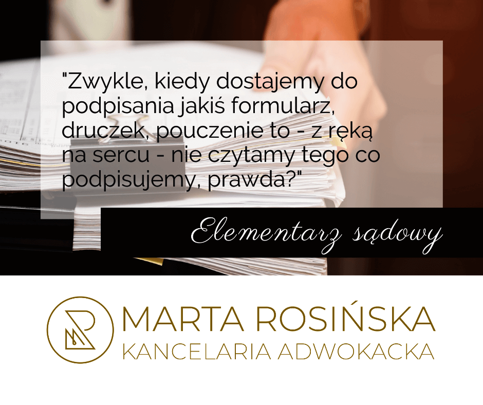 Czytajmy umowy! – elementarz sądowy